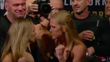 Ronda Rousey casi llega a los golpes con Holly Holm