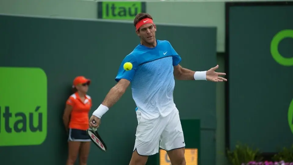 Del Potro, eliminado de Miami contra sustituto de Federer