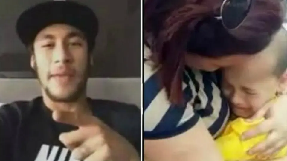 Neymar hace llorar a niño con conmovedor video