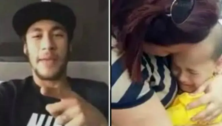 Neymar hace llorar a niño con conmovedor video
