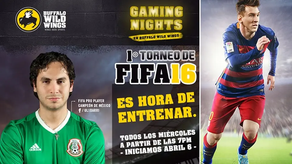 Buffalo Wild Wings prepara torneos de FIFA 16