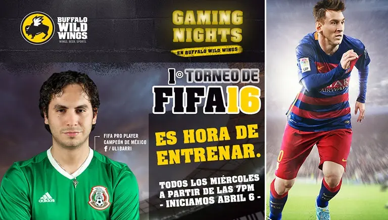 Buffalo Wild Wings prepara torneos de FIFA 16