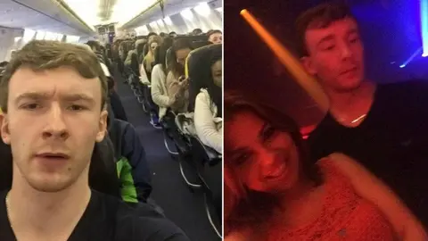 Joven despierta en otro país tras borrachera