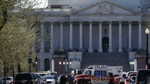 Capitolio, resguardado por reporte de disparos