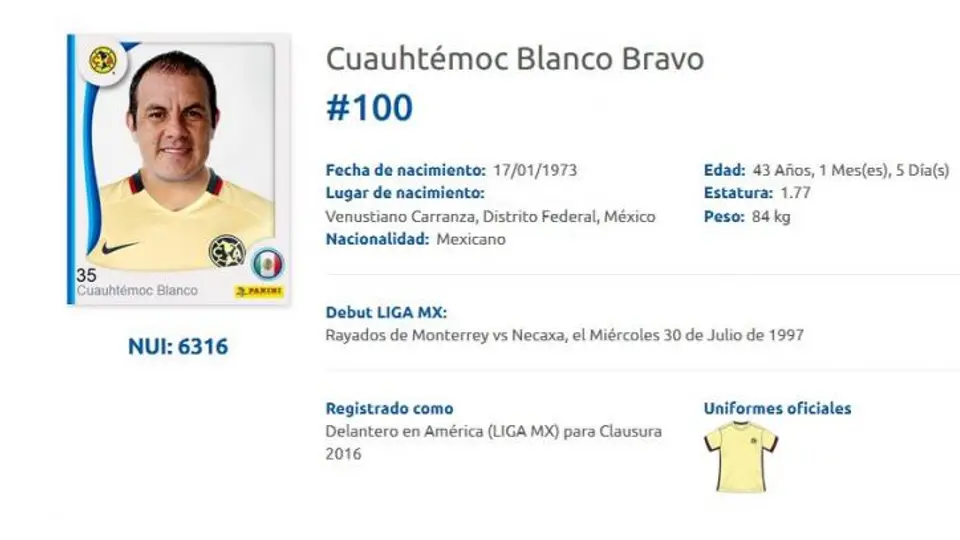 América confirma partido de despedida para Cuauhtémoc Blanco
