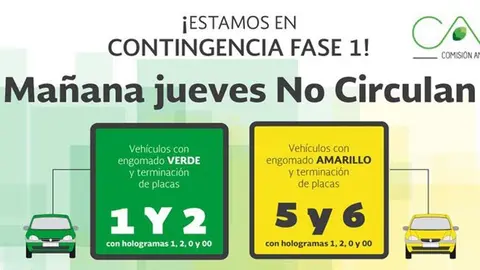'Doble hoy no circula' se mantiene por tercer día consecutivo