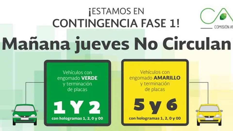 'Doble hoy no circula' se mantiene por tercer día consecutivo