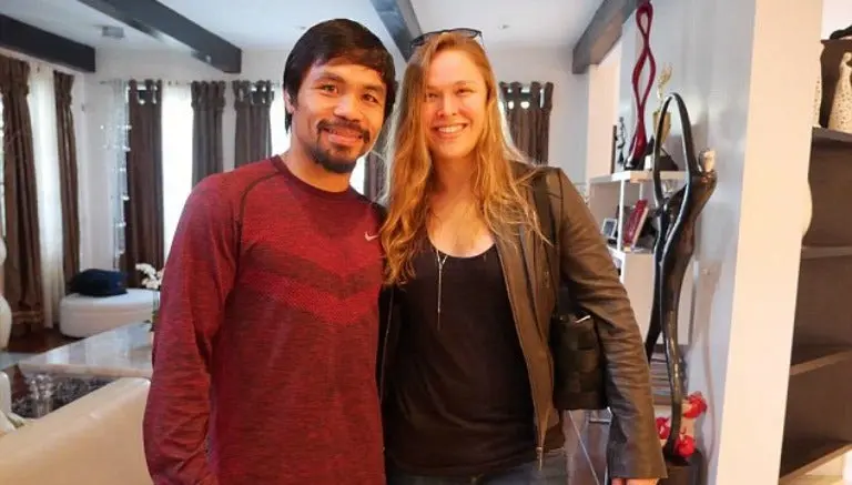 'Dios, en contra de comentarios de Pacquiao': Ronda