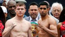 Canelo y Khan superan la báscula en Las Vegas