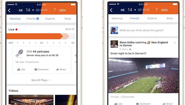 Facebook lanza plataforma para eventos deportivos