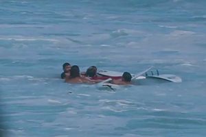 Surfistas salvan la vida de un colega en Hawai
