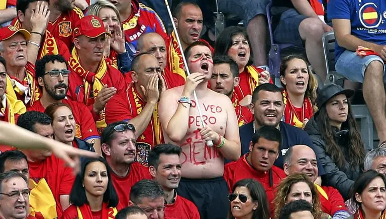 Español ciego conmueve en la Eurocopa