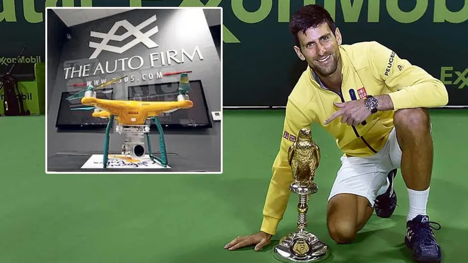 Djokovic manda a 'tunear' su dron