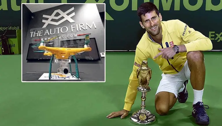 Djokovic manda a 'tunear' su dron