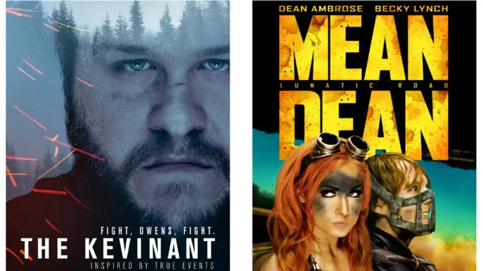 Luchadores de WWE protagonizan pósters de película