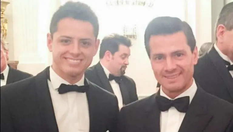 Chicharito y EPN se reúnen en cena de gala