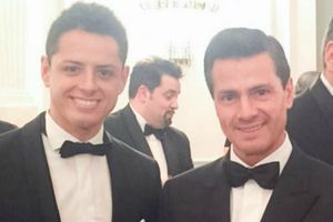 Chicharito y EPN se reúnen en cena de gala