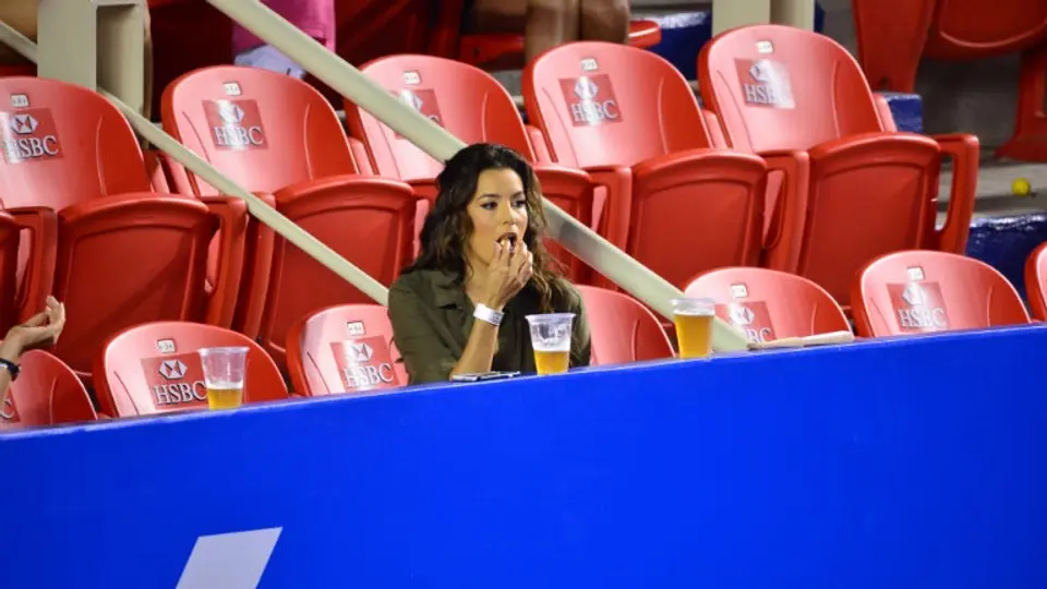 Eva Longoria, presente en el Abierto Mexicano