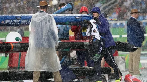 Atletismo, suspendido por tormenta en Estadio Olímpico