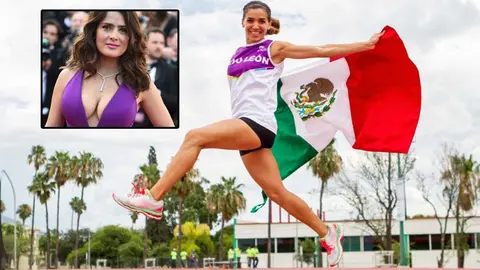 Salma Hayek desea suerte a su prima en Río