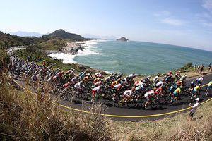 Luis Lemus, lejos de la meta en ciclismo de ruta en Río 2016