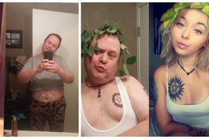 Padre 'arrasa' en redes por imitar fotos de su hija