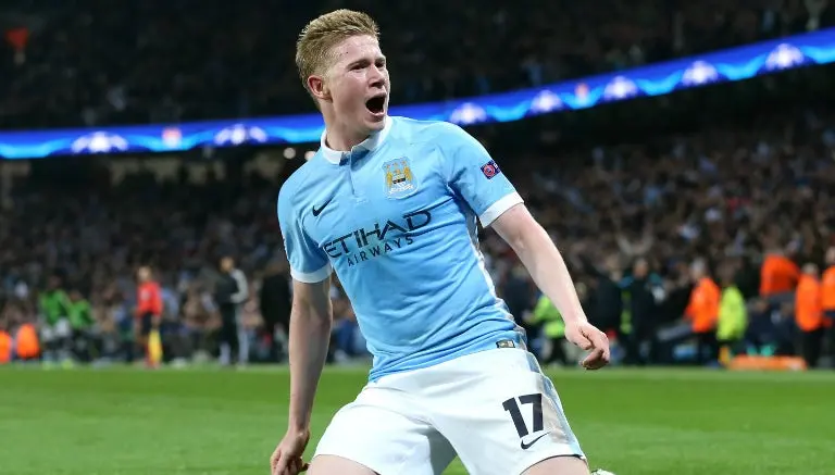 Kevin De Bruyne festeja tras una anotación del City | AP