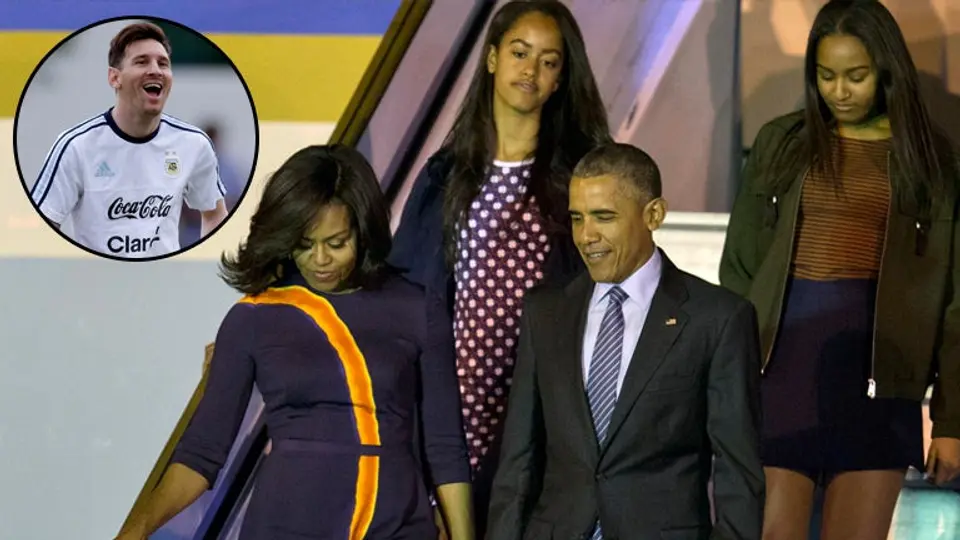 Obama confiesa que sus hijas desean conocer a Messi