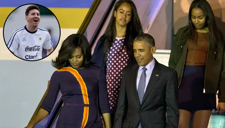 Obama confiesa que sus hijas desean conocer a Messi