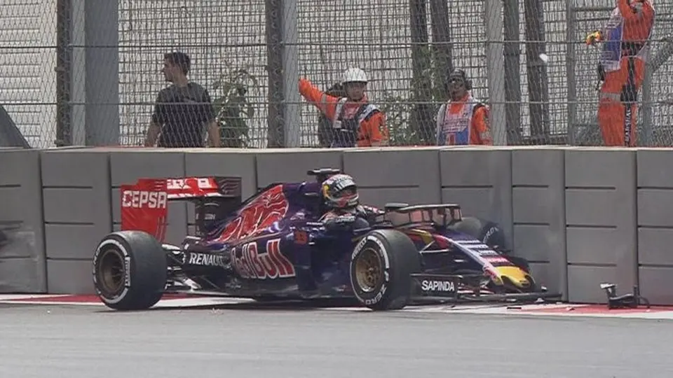 Accidentada segunda práctica en el GP de México