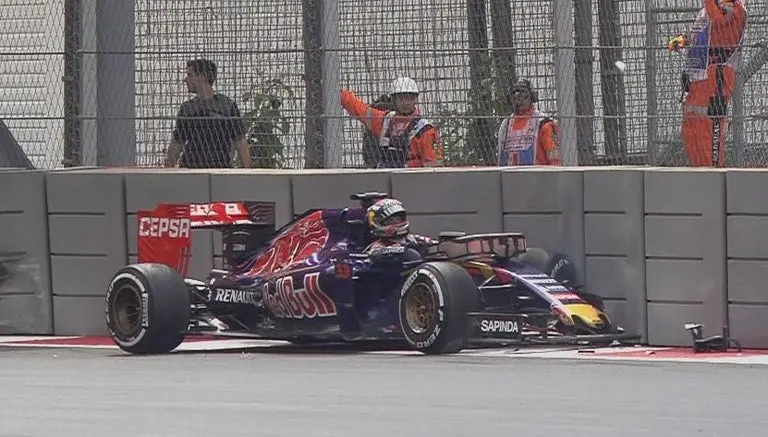 Accidentada segunda práctica en el GP de México