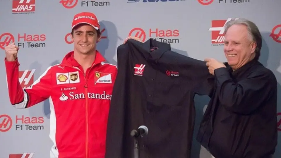 Guti prueba primer coche de escudería Haas