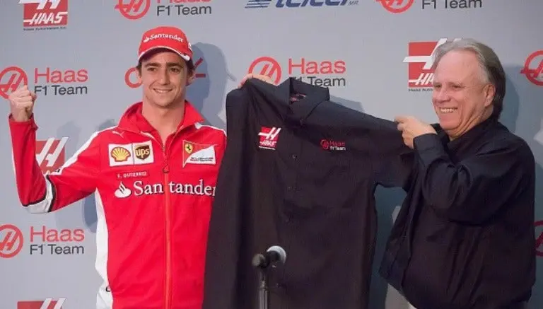Guti prueba primer coche de escudería Haas