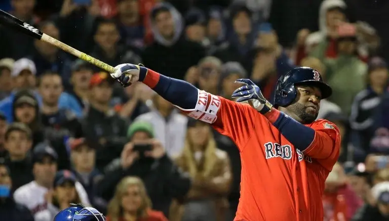 David Ortíz en su turno al bat durante el partido entre Boston y Toronto | AP