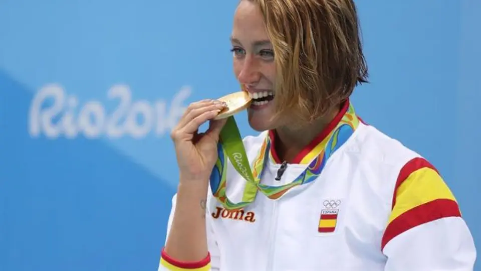 Mireia Belmonte, primera española en ganar Oro en natación