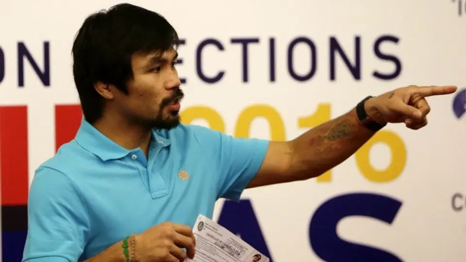 Pacquiao presenta candidatura al senado filipino