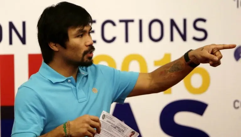 Pacquiao presenta candidatura al senado filipino