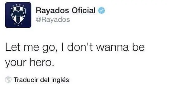 CM de Rayados tuitea canción por error