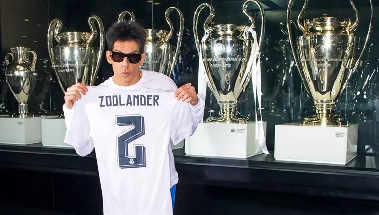 Zoolander engalana el Santiago Bernabéu con su presencia