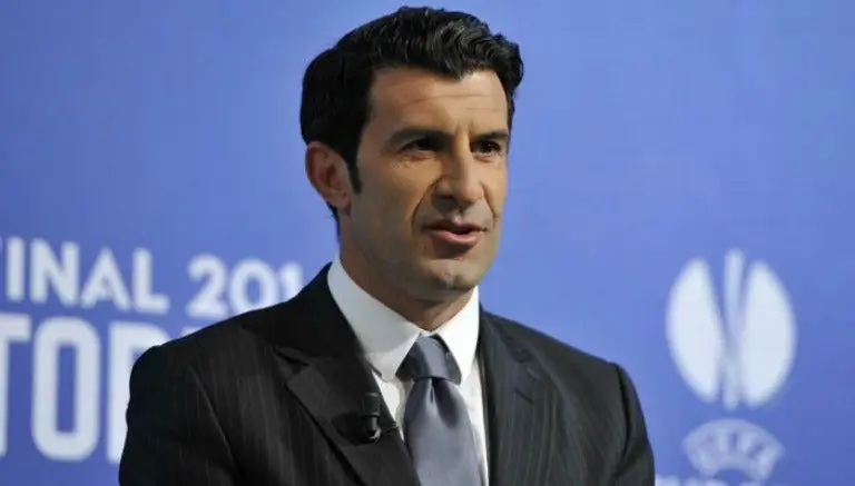 Luis Figo, en un evento de la UEFA | ESPECIAL