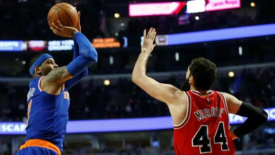 Anthony lidera triunfo de Knicks sobre Bulls