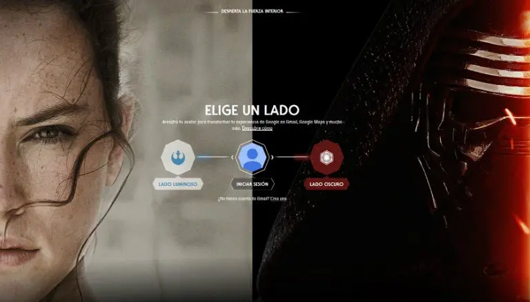 Google personaliza perfiles estilo Star Wars