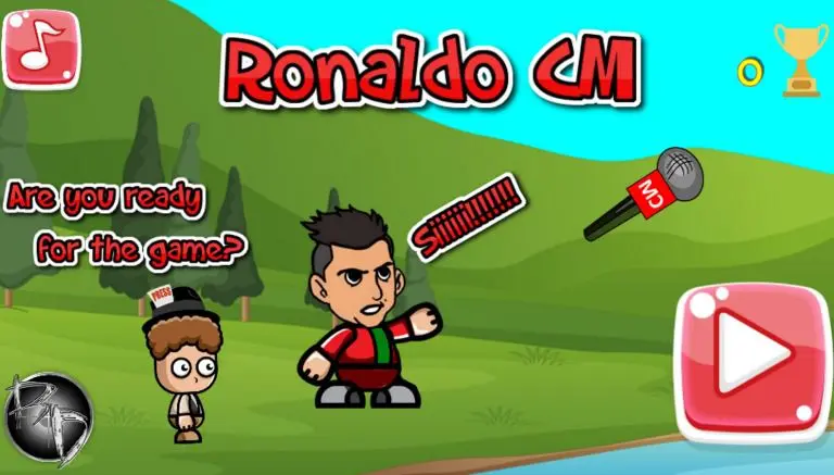 Cristiano Ronaldo lanza micrófonos en videojuego