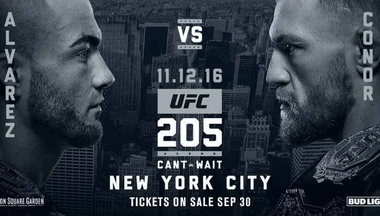 McGregor va por su segundo cinturón en UFC 205