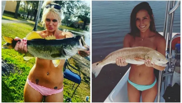 Mujeres posan topless con pescado, nueva moda en Instagram