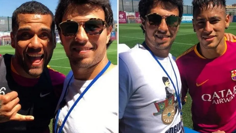 Checo, invitado de lujo en entrenamiento de Barça