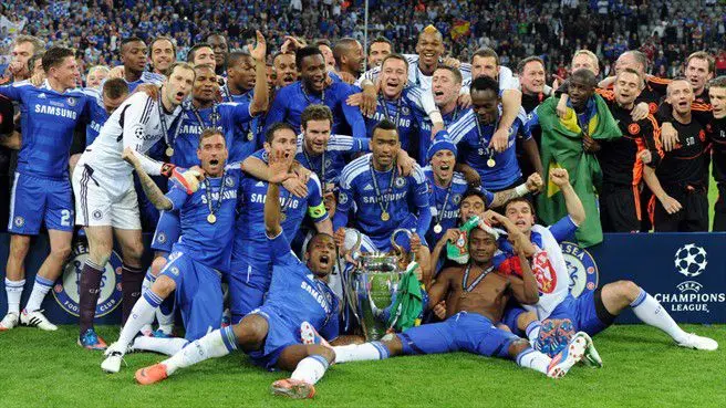 Chelsea festeja tras convertirse en rey de Europa en 2011-12 | MEXSPORT