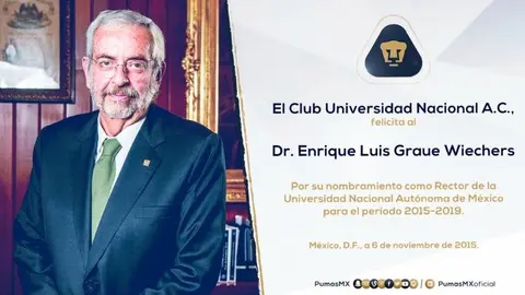Enrique Graue Wiechers, nuevo Rector de la UNAM