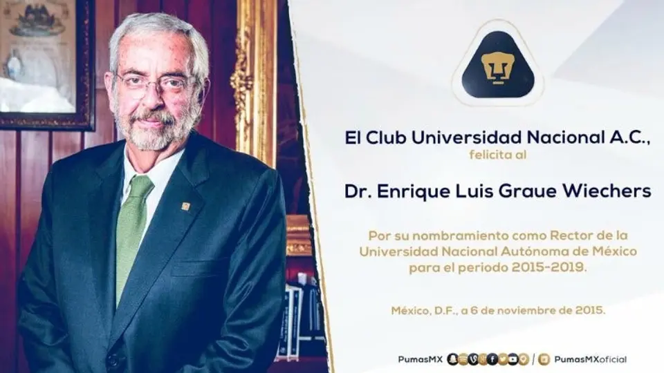 Enrique Graue Wiechers, nuevo Rector de la UNAM