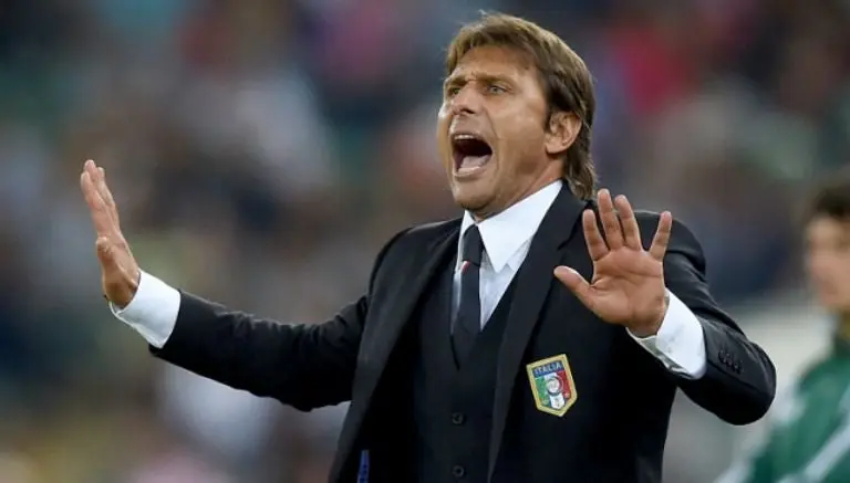 Antonio Conte, durante un partido de Italia | ESPECIAL